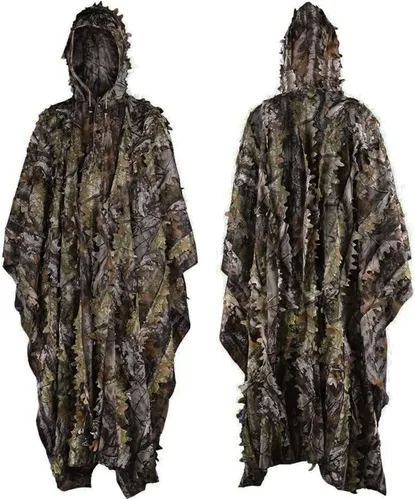 LOOGU Traje de caza Ghillie, traje de camuflaje frondoso 3D, accesorios militares y de tiro, ropa de equipo táctico