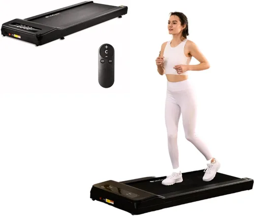 LifeSpan Fitness Caminadora para debajo del escritorio, ultra silenciosa, para oficina en casa, 0.4 a 6 mph, capacidad de 400 libras Negro