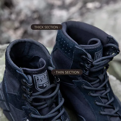 Miniatura 6 de FREE SOLDIER Waterproof Hiking Work Boots Men's Tactical Boots 6 Inches Lightweight Military Boots Breathable Desert Boots