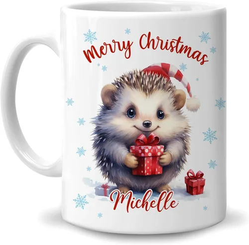 Miniatura 18 de Hyturtle Regalos personalizados para amantes de los osos – Taza de café de cerámica con nombre personalizado de oso con sombrero de Papá Noel