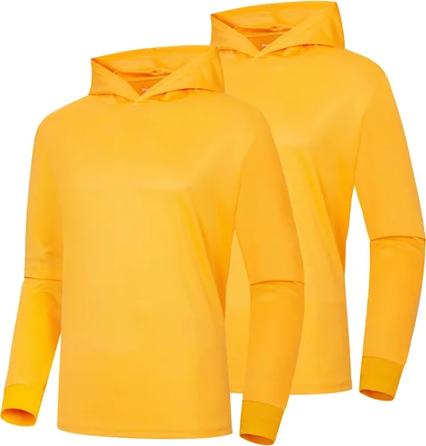 Miniatura 18 de ProtectX Sudadera ligera de manga larga con protección solar de alta visibilidad, UPF 50+ de secado rápido, camisa SPF UV, ropa activa