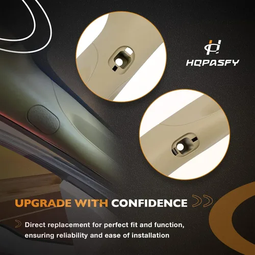 Miniatura 5 de HQPASFY A Pillar Moldura Interior Manija Lado del Conductor Compatible con Ford F150 2004-2008 Lincoln Mark LT 2006-2008 Reemplazo# 4L3Z1503599AAC