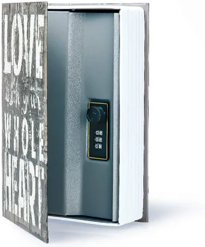 Miniatura 2 de Caja de almacenamiento segura con libro de diversión, código de estilo de amor, 9.5 x 6 x 2.2 pulgadas Caja fuerte secreta del diccionario