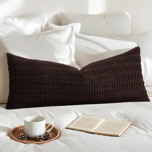 Miniatura 60 de OTOSTAR Fundas de Almohada Decorativas de Pana de 16 x 24 Pulgadas Súper Suaves Bohemias a Rayas Rectangulares Fundas de Cojín Modernas para Sofá