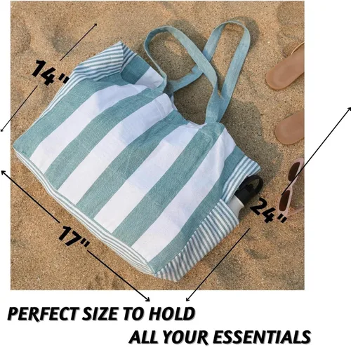 Miniatura 3 de Folkulture Bolsa de playa para mujer o bolsa de mano