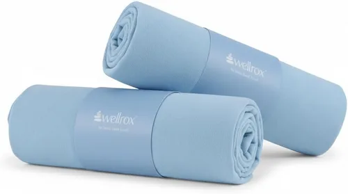 Miniatura 16 de Wellrox Toalla de mano de yoga de microfibra, súper suave, de secado rápido, antideslizante para pilates, gimnasio y entrenamientos