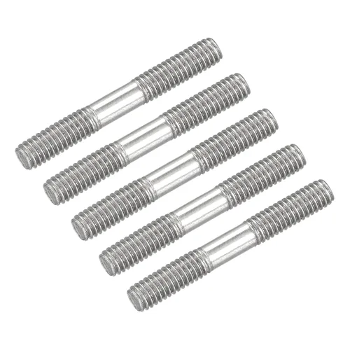 Miniatura 22 de METALLIXITY Tornillos de doble extremo (rosca M8, longitud 80 mm) 5 piezas, pernos de varilla roscada doble de acero inoxidable 304