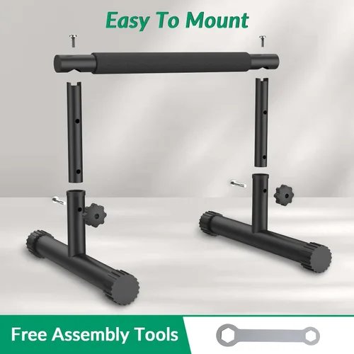 Miniatura 7 de IMAYCC Push Up Bar, Adjustable 7.5" and 10.6" High Parallettes Bars & Dip Bar With Full-Cover Foam Grips, No Wobbling Calisthenics Equipment For