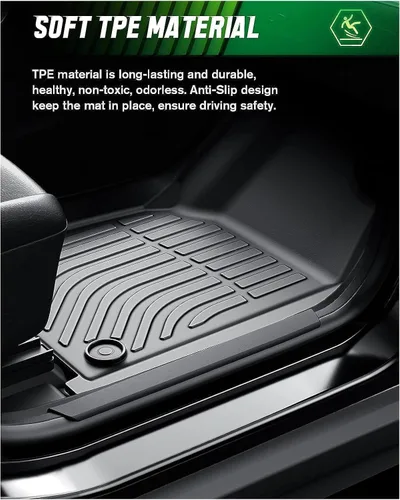 Miniatura 6 de VIWIK Alfombrillas compatibles con Honda Civic 2016-2021 (no para híbridos enchufables) para todo tipo de clima, el juego completo incluye 1ª y 2ª