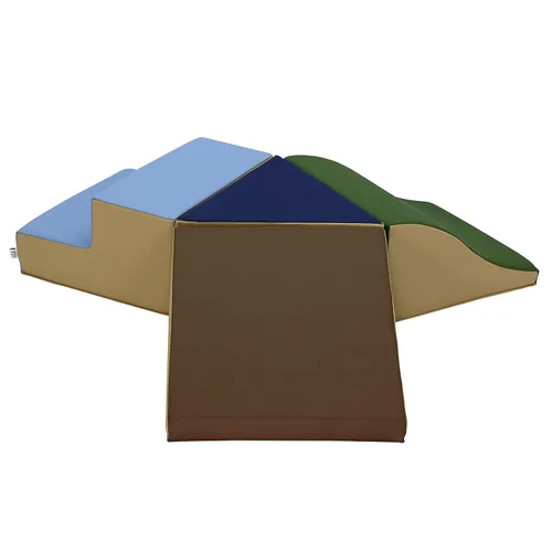 Miniatura 12 de FDP SoftScape Playtime Junction 360 Climber Plus - Almohadillas laterales, estructura de juego activo para interiores para niños pequeños y niños