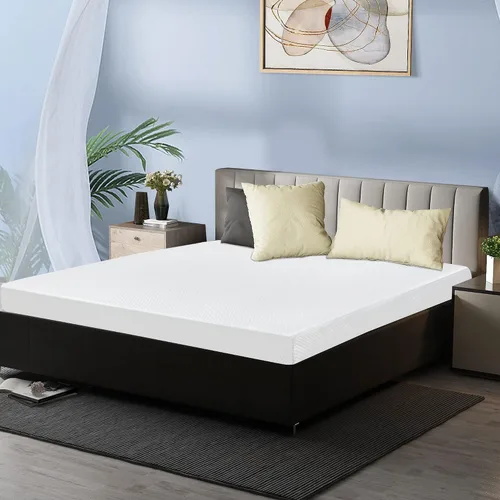 Miniatura 17 de BestMassage Colchón individual de 5 pulgadas Espuma viscoelástica con gel Sensación mediana firme Blanco Cama en una caja, certificado