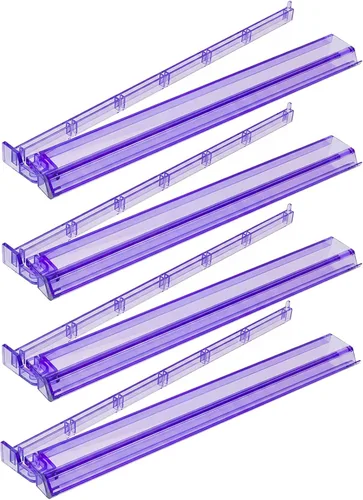 Soporte y empujador todo en uno para Mahjong, combo de soporte y empujador de acrílico transparente, soportes modernos para fichas de Majiang Morado