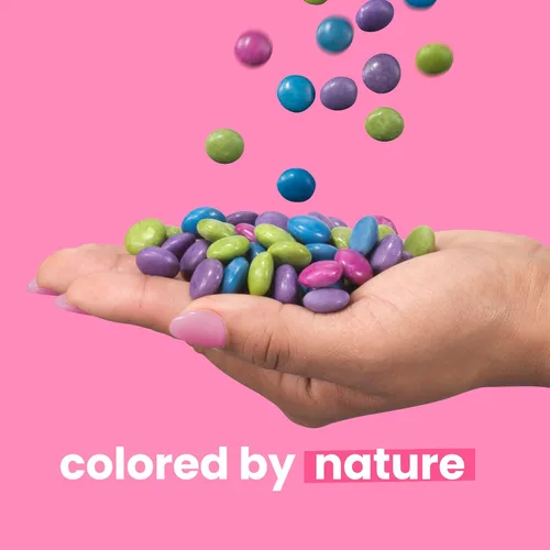 Miniatura 4 de UNREAL Gemas de chocolate con leche, certificado de comercio justo, sin OMG, fabricadas con ingredientes y colores sin gluten de la naturaleza, sin