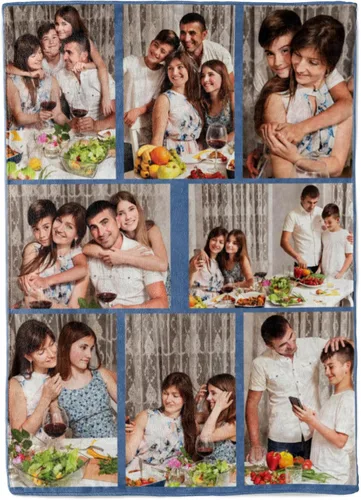 Miniatura 13 de Manta personalizada con collage de fotos, texto, mantas con imágenes personalizadas, regalos para cumpleaños, bodas, para madres, papás, manta