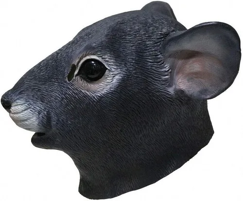 Miniatura 2 de Máscara de ratón de látex de animales – cabeza completa ratones mascarada cosplay para fiesta de carnaval, disfraz de rata