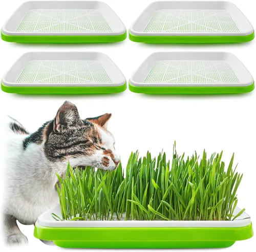 Miniatura 9 de Bandeja de germinación de semillas con orificios de drenaje, bandeja de germinación de semillas sin BPA, bandeja de vivero, gran capacidad sin