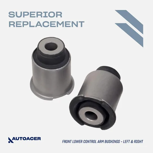 Miniatura 3 de AUTOACER Kit de suspensión delantera 8 piezas: - Kit de bujes para brazo de control delantero superior e inferior izquierdo + derecho - Para LR3