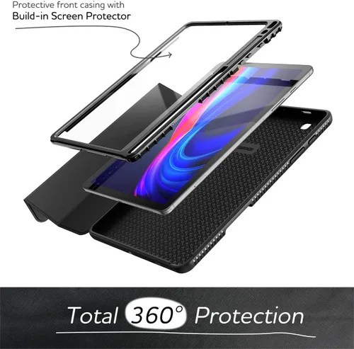 Miniatura 2 de SURITCH Funda de cuero para Samsung Galaxy Tab S6 Lite de 10.4 pulgadas 2024/2022/2020, protector de pantalla integrado, ajuste delgado, cubierta