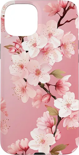 Miniatura 9 de Funda para iPhone 15 Pro Max Japón Pink Flower Sakura Florist Anime Cherry Blossom