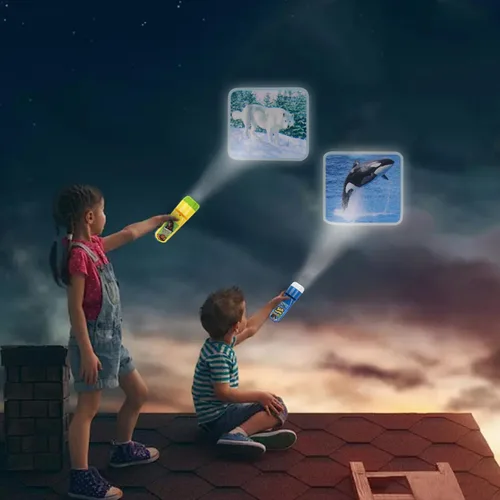 Miniatura 2 de Georgie Porgy Juguetes Proyector para Niños Conjunto de Ciencia Educativa Pared Techo Tienda Antorcha Linterna para Niños Regalos para Niños Niñas