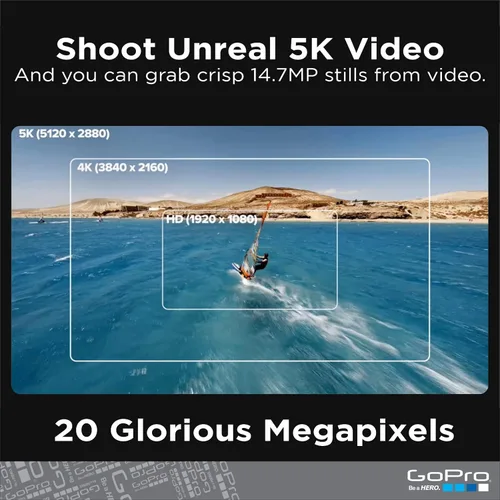 Miniatura 4 de GoPro HERO9 Black - Paquete de comercio electrónico - Cámara de acción impermeable con pantalla LCD frontal y pantalla trasera táctil, video 5K