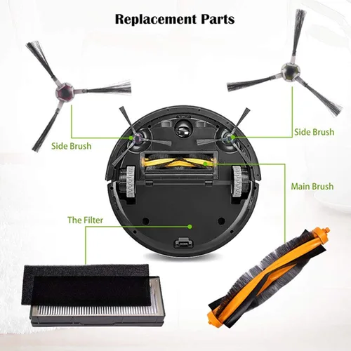 Miniatura 2 de Kit de filtro y cepillo de repuesto para ECOVACS DEEBOT 900 901 Aspiradora robótica Accesorios Piezas