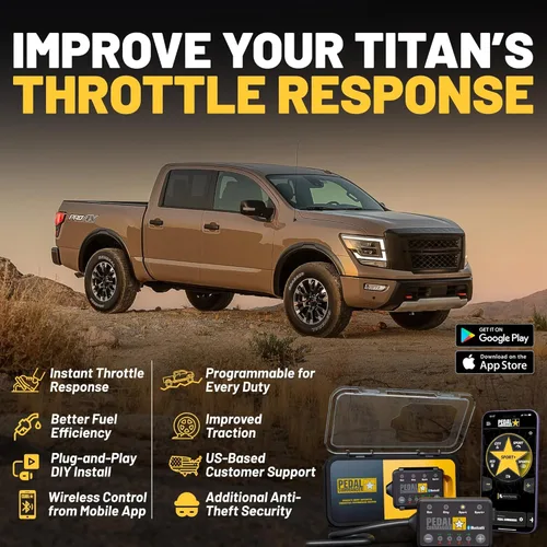 Miniatura 2 de PEDAL COMMANDER Controlador de respuesta del acelerador para Nissan Titan Trucks 2016-2024 Compatible con: 2ª generación, A61, S, SV, PRO-4X, SL