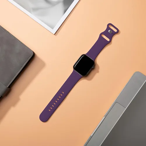 Miniatura 2 de Correas deportivas compatibles con Apple Watch de 1.65, 1.73, 1.77, 1.77, 1.61, 1.49, 1.57 y 1.73 pulgadas, para mujeres y hombres, correa de Púrpura