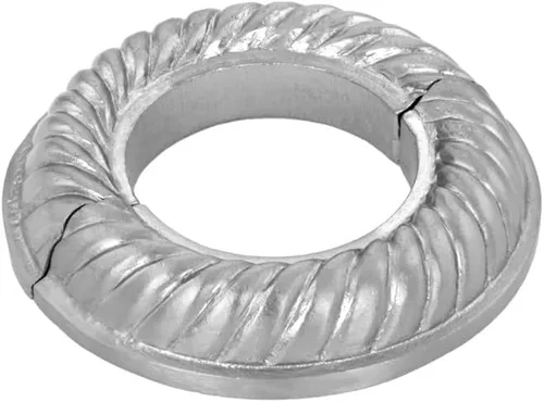 Miniatura 61 de Renovators Supply Manufacturing Placa de escudo de 3,13 pulgadas OD Escutcheon 1/2 en IPS Acabado de cobre antiguo Brida de radiador de aluminio