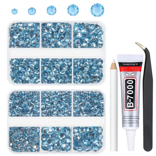 Miniatura 31 de qiipii Resina Metálica Plata Diamantes de Imitación con Parte Posterior Plana para Adornar Manualidades, Piedras Planas de 2mm-6mm, Gemas de Plata