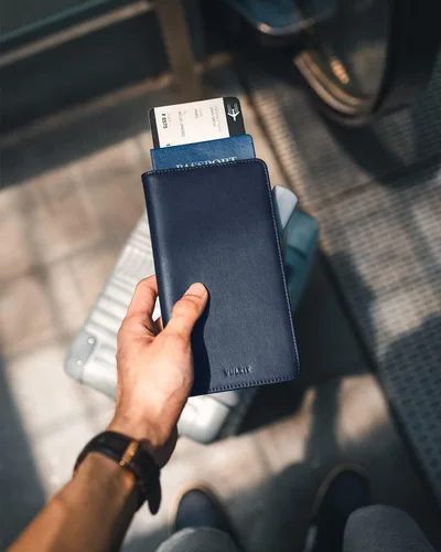 Miniatura 6 de VULKIT Cartera Portapasaportes con Bloqueo RFID, Cartera de Viaje para Hombre y Mujer