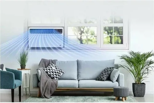 Miniatura 2 de LG Aire acondicionado de ventana de 6000 BTU, inversor dual de ahorro de energía, control remoto, WiFi, LG ThinQ, Alexa, Hey Google, filtro lavable