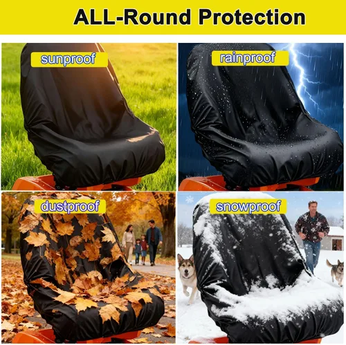 Miniatura 5 de Cubierta impermeable para asiento de cortacésped compatible con John Deere, para Cub Cadet, cubierta de asiento de tractor (Mediana)