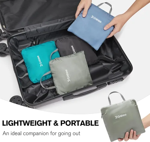 Miniatura 5 de G4Free Mochila de senderismo ligera de 25 litros, plegable, plegable, deportiva, resistente al agua, para mujeres y hombres (verde gris)