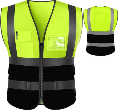 Miniatura 16 de Chaleco de seguridad reflectante personalizado de alta visibilidad chaleco de seguridad para hombres y mujeres, ropa de trabajo de construcción
