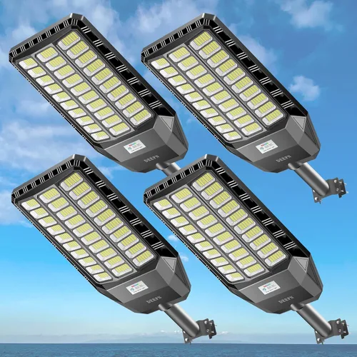 Miniatura 8 de Deepn Luz solar de calle, luces solares de grado comercial para exteriores IP67 impermeable, luces LED de seguridad de inundación de 8700 W, sensor
