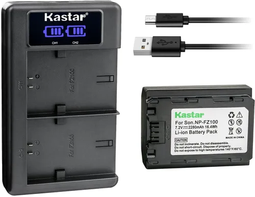 Kastar Batería NP-FZ100 y cargador USB LKD2 compatible con Sony Alpha A7R IV α7R IV, Alpha A7R IVA α7R IVA, Alpha A7R IV (A) α7R IV(A), A7R4 α7R4,