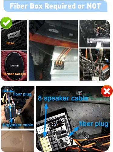 Miniatura 3 de Decodificador de fibra para Mercedes, adaptador de caja óptica Most para Porsche 911 997 Macan Boxster Cayenne Cayman, convertidor amplificador Negro