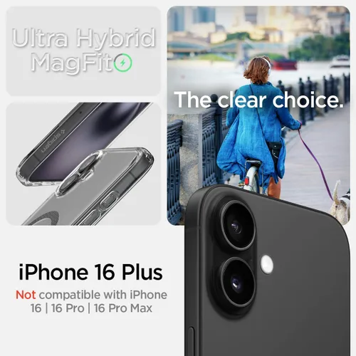 Miniatura 57 de Spigen Funda para iPhone 13 Mini, ultra híbrida MagFit [antiamarilleo] [compatible con Magsafe] - Transparente