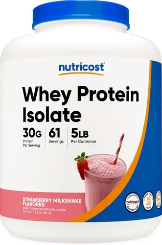 Miniatura 24 de Nutricost Polvo aislado de proteína de suero (vainilla) 2LBS