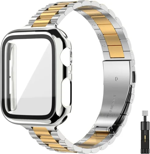 Miniatura 9 de Correa para Apple Watch de 1.496 pulgadas, 1.575 pulgadas, 1.614 pulgadas, 1.654 pulgadas, 1.732 pulgadas, 1.772 pulgadas, con cubierta facial