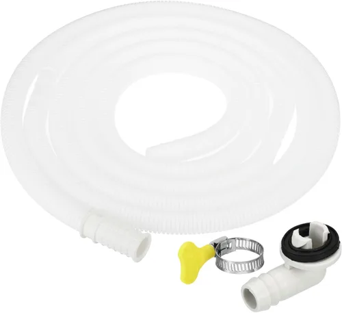 Miniatura 13 de PATIKIL Kit de drenaje de aire acondicionado de 3.3 pies, conector de drenaje universal, manguera de drenaje de CA con abrazadera para grifo