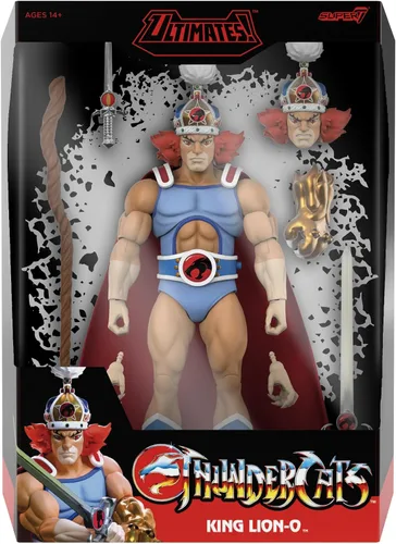Miniatura 8 de Super7 ULTIMATES! Thundercats León-O (Espejo) - Figura de acción de Thundercats de 7" con accesorios, coleccionables clásicos de dibujos animados