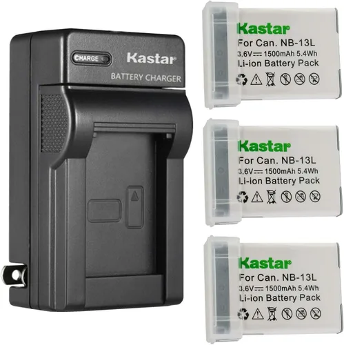 Miniatura 6 de Kastar Reemplazo del cargador de batería de pared de CA para Canon PowerShot SX720 HS, PowerShot SX730 HS, PowerShot SX740 HS, G1 X Mark III