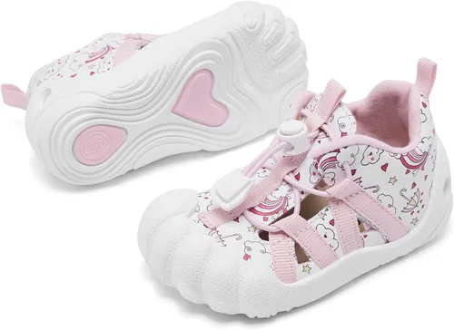 Miniatura 4 de Engtoy Zapatos de calcetín para bebés, zapatos para caminar para niños y niñas, zapatillas de cinco dedos cerrados, sin cordones