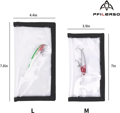 Miniatura 2 de Envolturas para señuelos de pesca, 12 piezas transparentes de PVC para señuelos de pesca, protegen a niños, mascotas y pescadores, seguro de 6