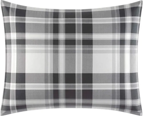 Miniatura 6 de Eddie Bauer - Juego de edredón Queen, ropa de cama reversible de algodón con fundas a juego, decoración del hogar a cuadros para todas las Coal