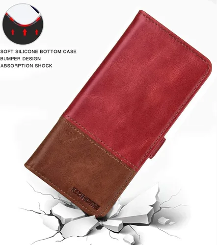 Miniatura 7 de KEZiHOME Funda para Note 20 Ultra, piel auténtica [bloqueo RFID] Galaxy Note 20 Ultra 5G, con ranura para tarjeta de crédito, soporte magnético