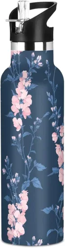 Miniatura 16 de Sport Insulated Water Bottle with Leak Proof Spout Lid Vacuum Insulated BPA-Free Leak Proof for Travel, Camping, Sports, Rustic Daisy Beige