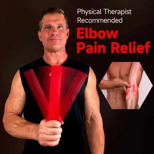 Miniatura 3 de FitBeast Barra de terapia flexible, barra de terapia de codo de tenista, ideal para aliviar el dolor de tendinitis y mejorar la fuerza de agarre